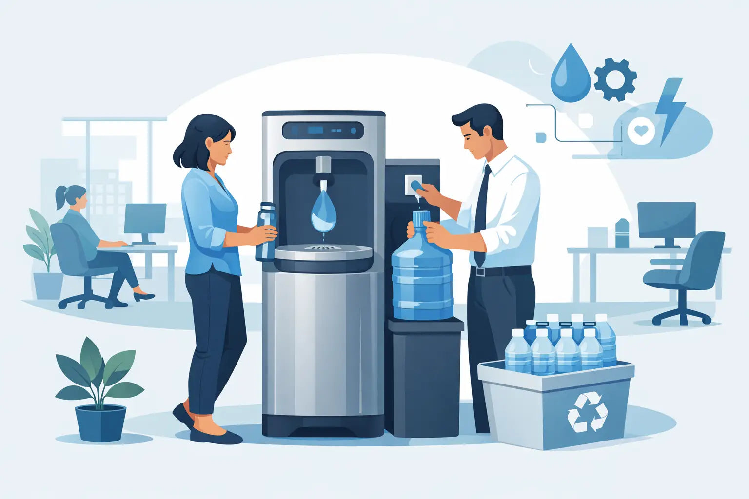 Workplace Water Refill Station That Works Harder