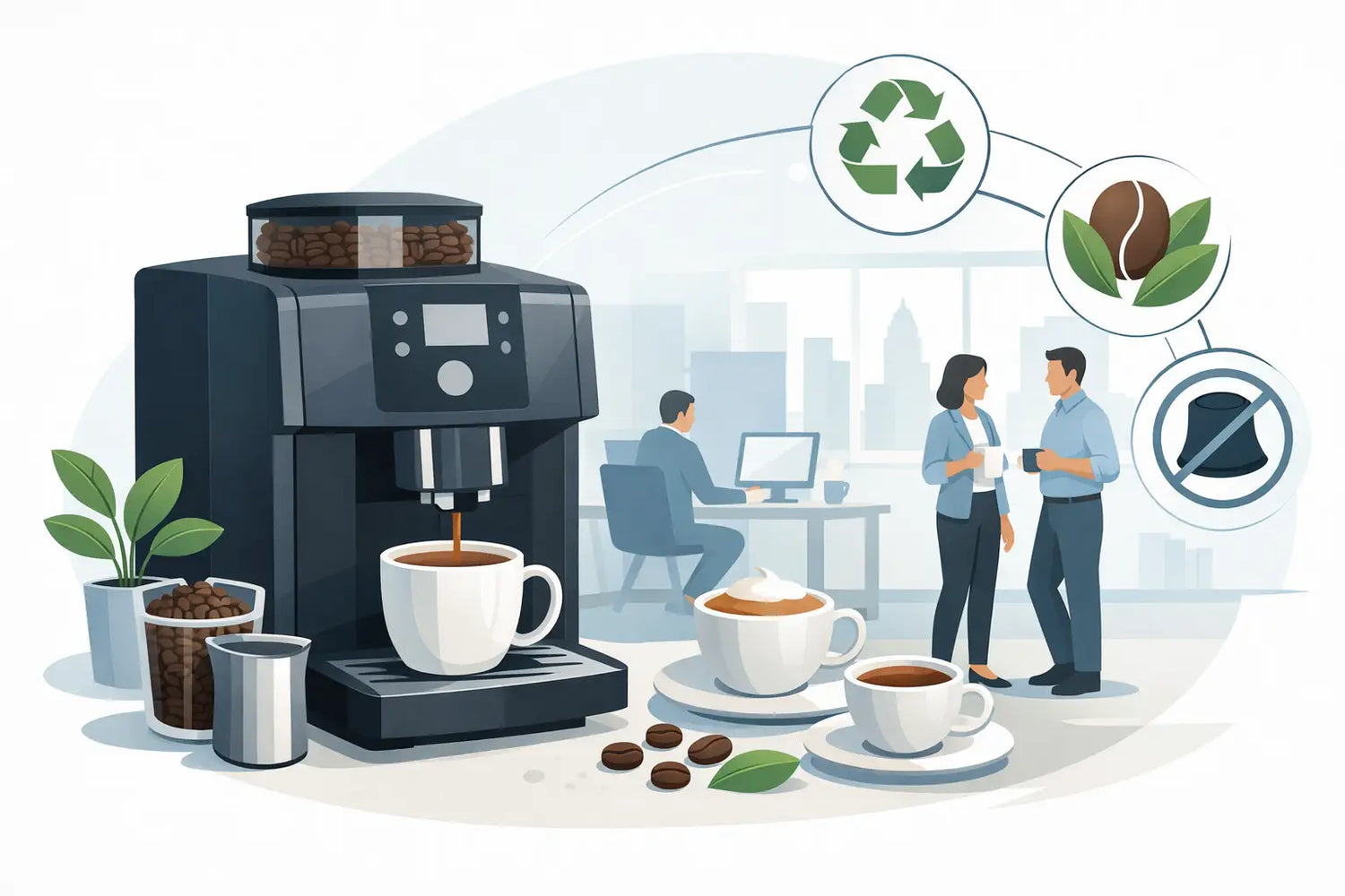 Why a Capsule Free Office Coffee System Wins