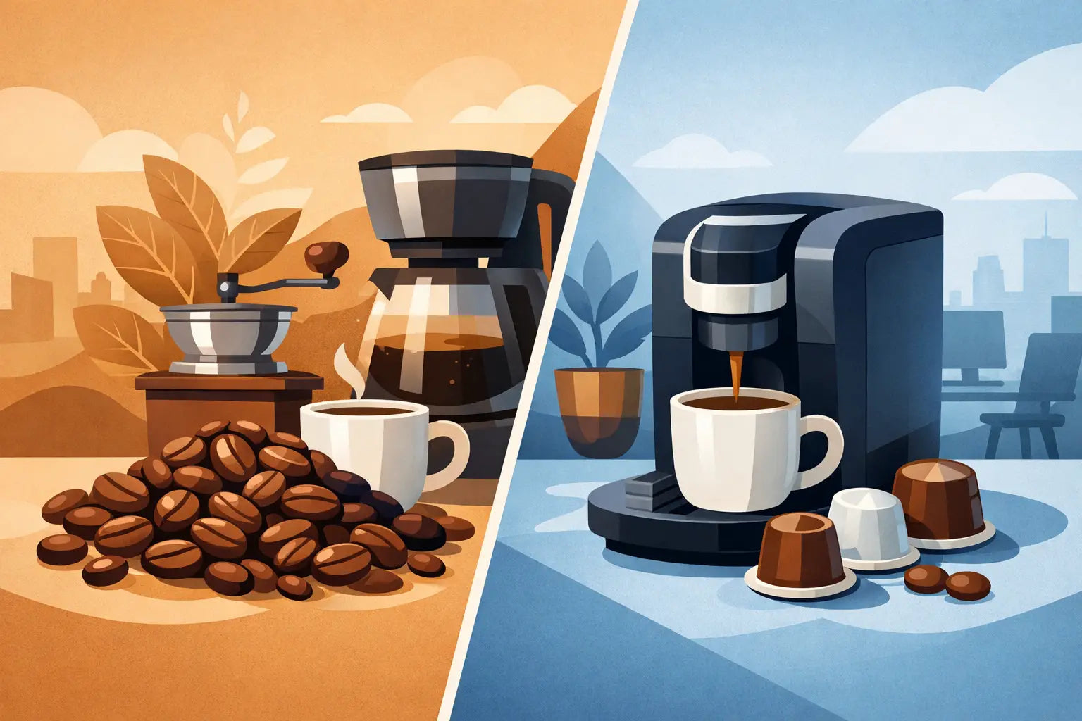 Beans Versus Pods for Better Workplace Coffee