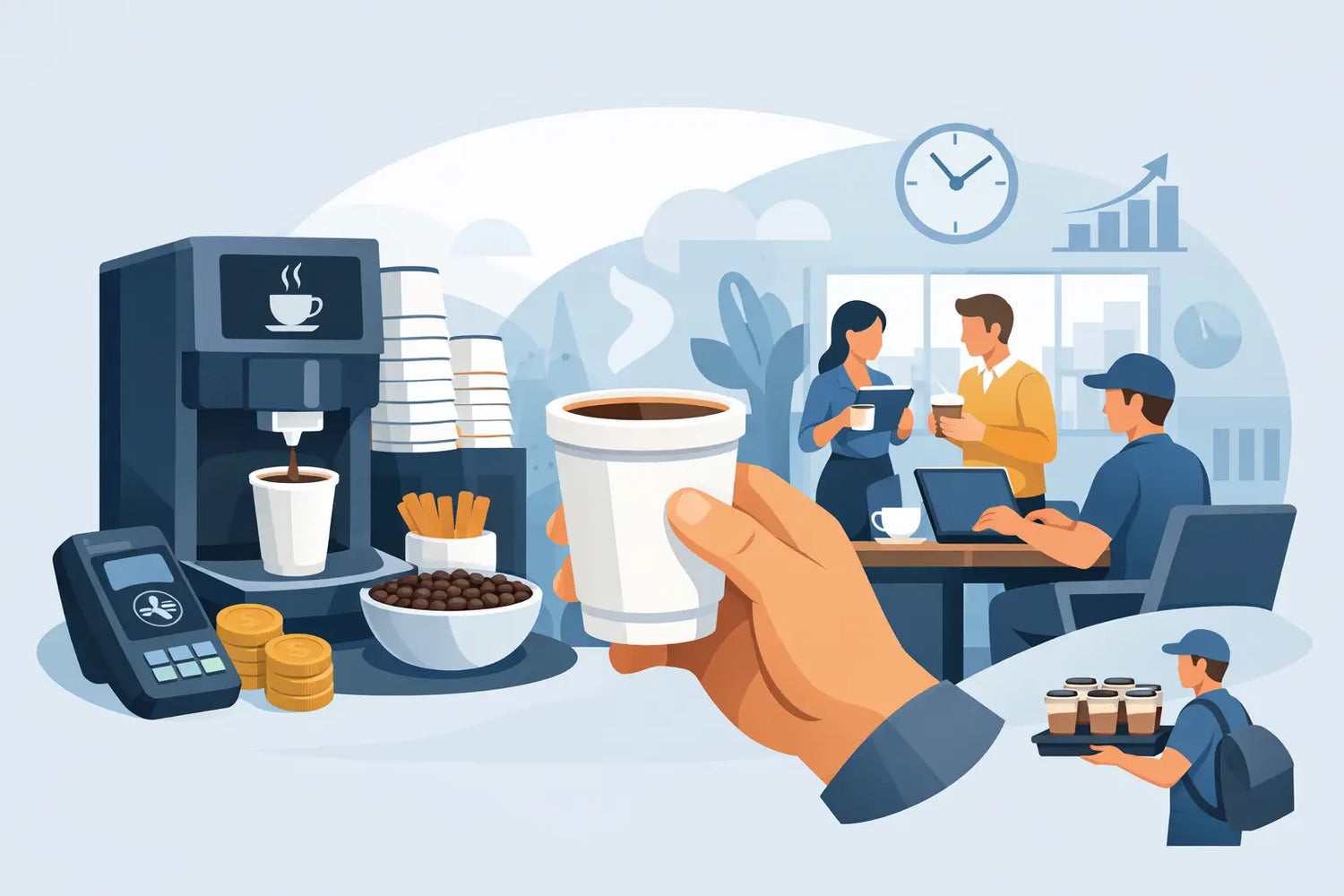 Pay Per Cup Coffee Service That Works Harder