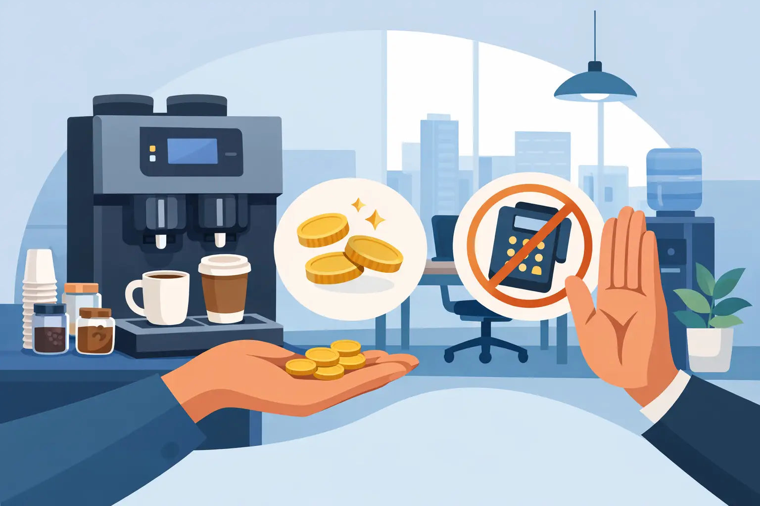 Is an Office Coffee Service With No Rental Fee Worth It?